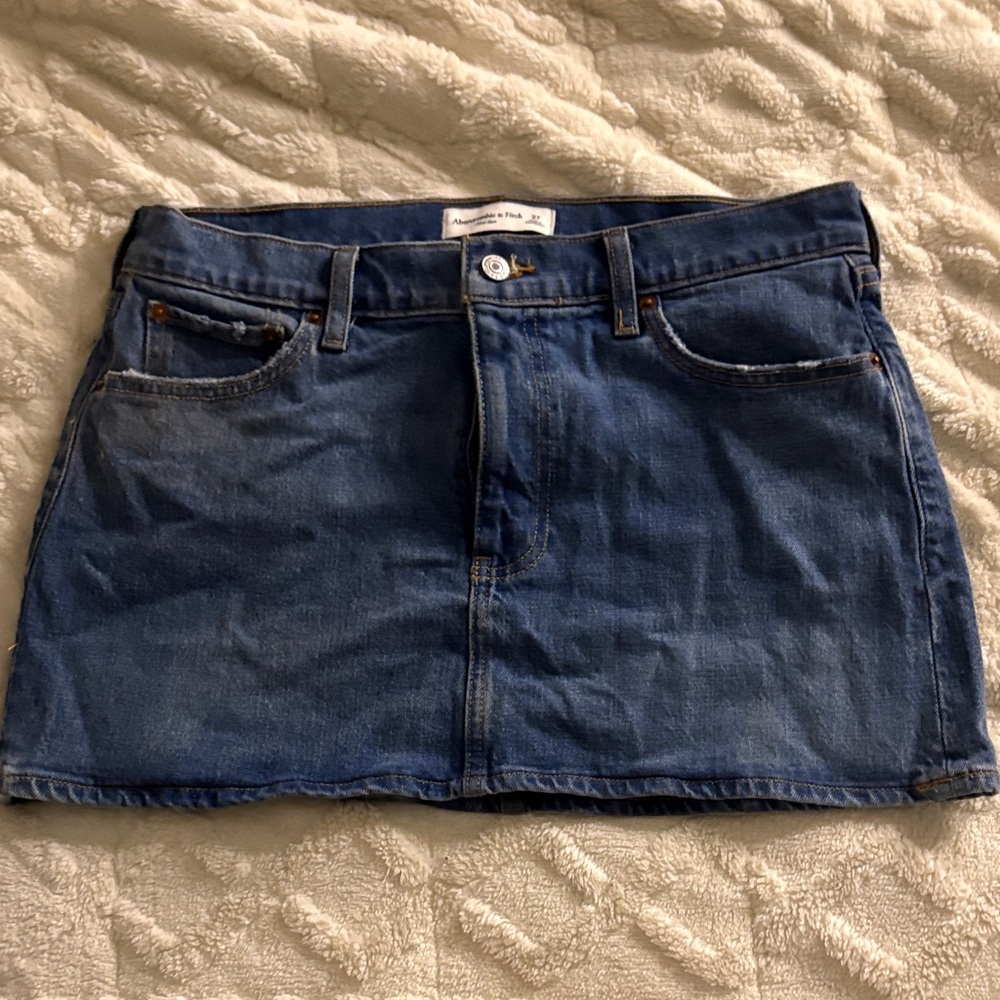 Abercrombie & Fitch Blue Denim Mini Skirt